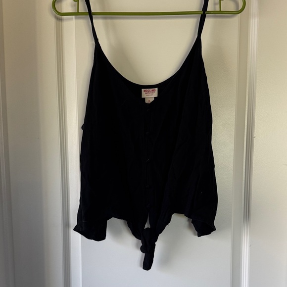 Mossimo Supply Co. Tops - Mossimo Supply Co. Black Camisole with Button Detail / M41